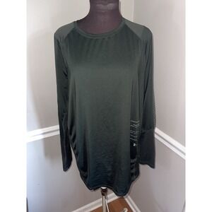 Under Armour Fitted Heat Gear‎ Green Athletic Shirt XL